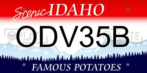 ODV35B Idaho License Plate