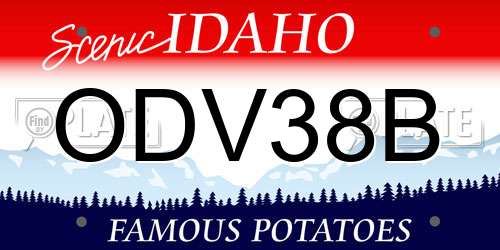 ODV38B Idaho License Plate