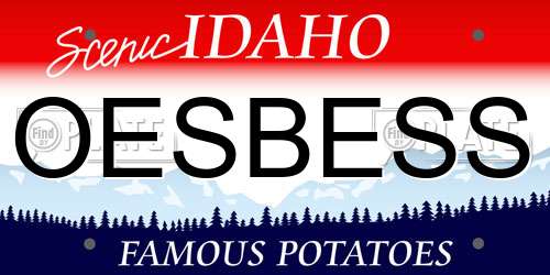 OESBESS Idaho License Plate