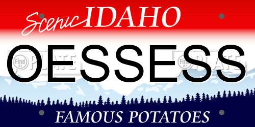 OESSESS Idaho License Plate