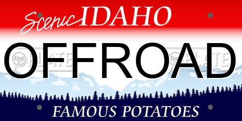 OFFROAD Idaho License Plate