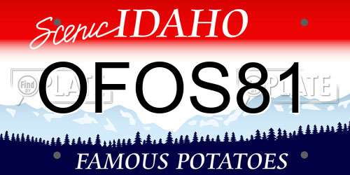 OFOS81 Idaho License Plate