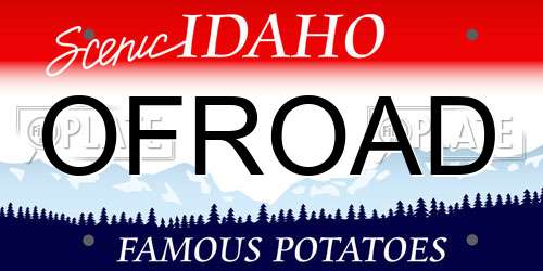 OFROAD Idaho License Plate