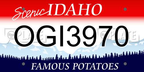 OGI3970 Idaho License Plate