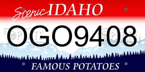 OGO9408 Idaho License Plate
