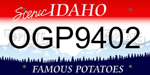 OGP9402 Idaho License Plate