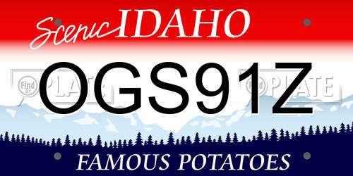 OGS91Z Idaho License Plate