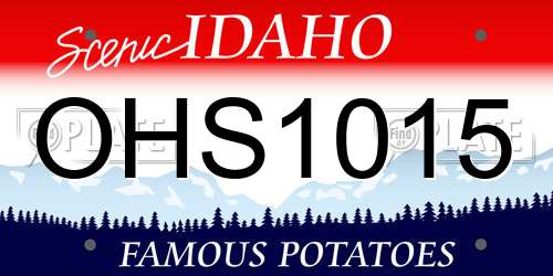 OHS1015 Idaho License Plate