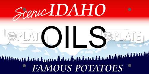 OILS Idaho License Plate