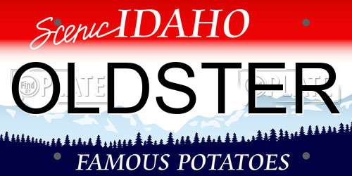 OLDSTER Idaho License Plate