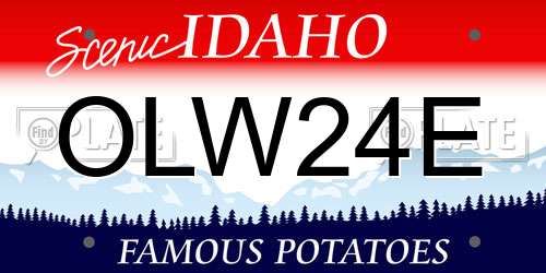 OLW24E Idaho License Plate