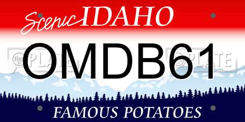 OMDB61 Idaho License Plate
