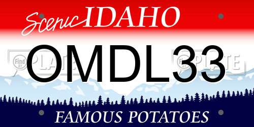 OMDL33 Idaho License Plate