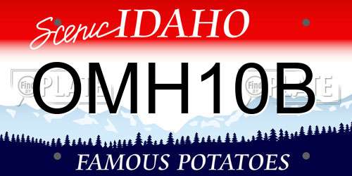 OMH10B Idaho License Plate