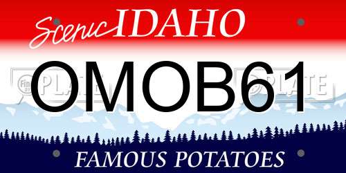 OMOB61 Idaho License Plate