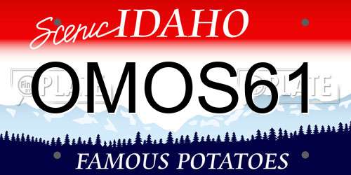 OMOS61 Idaho License Plate