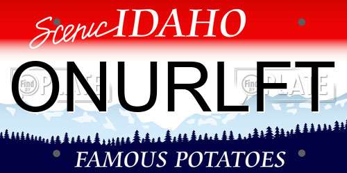 ONURLFT Idaho License Plate
