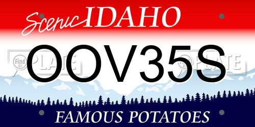 OOV35S Idaho License Plate