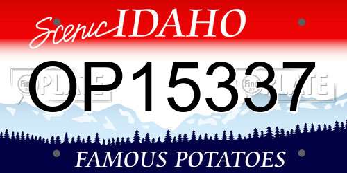 OP15337 Idaho License Plate