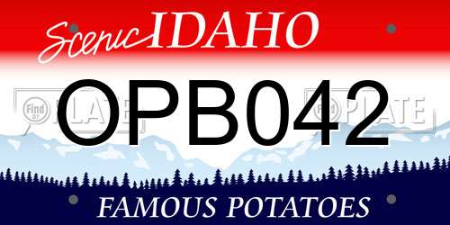 OPB042 Idaho License Plate