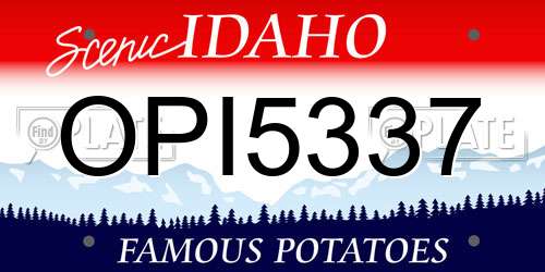 OPI5337 Idaho License Plate