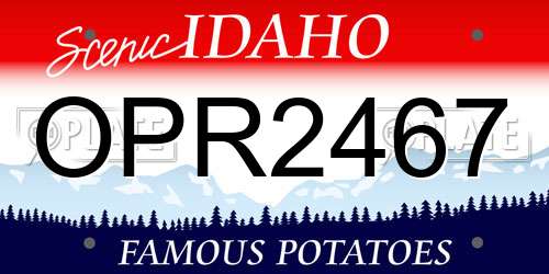 OPR2467 Idaho License Plate