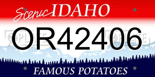 OR42406 Idaho License Plate