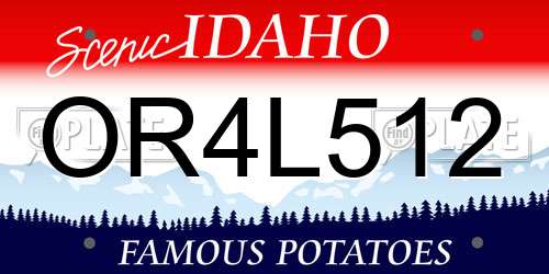 OR4L512 Idaho License Plate