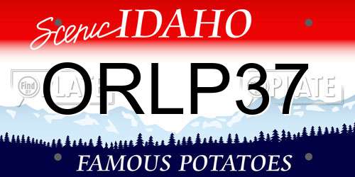ORLP37 Idaho License Plate