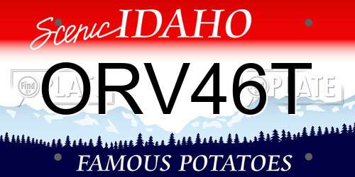 ORV46T Idaho License Plate