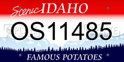 OS11485 Idaho License Plate