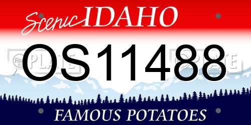 OS11488 Idaho License Plate