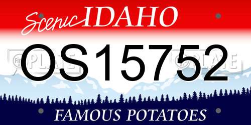 OS15752 Idaho License Plate