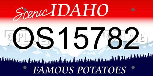 OS15782 Idaho License Plate