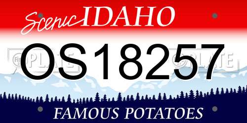 OS18257 Idaho License Plate