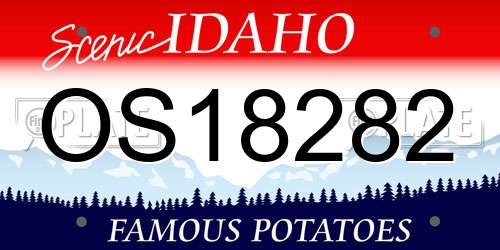 OS18282 Idaho License Plate
