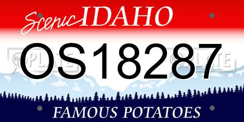 OS18287 Idaho License Plate