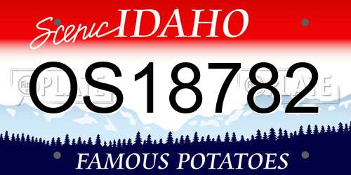OS18782 Idaho License Plate
