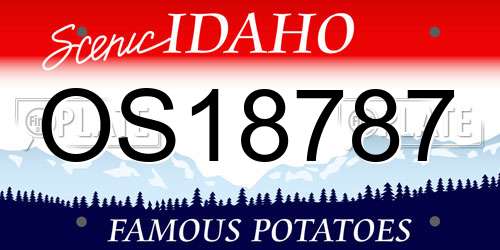 OS18787 Idaho License Plate
