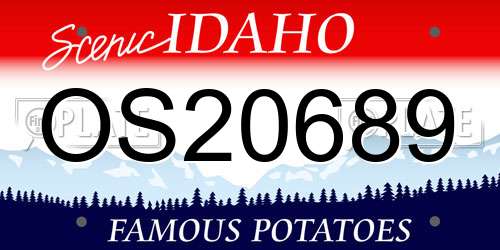 OS20689 Idaho License Plate