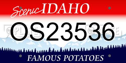 OS23536 Idaho License Plate