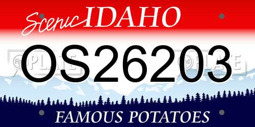 OS26203 Idaho License Plate
