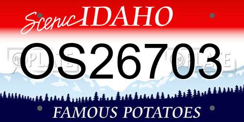 OS26703 Idaho License Plate