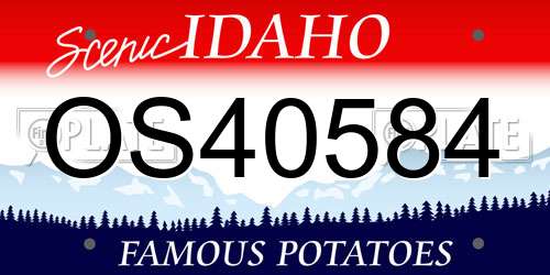 OS40584 Idaho License Plate