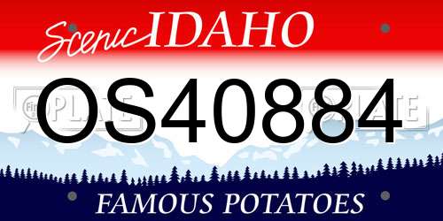 OS40884 Idaho License Plate