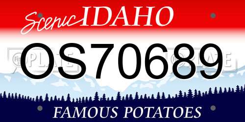 OS70689 Idaho License Plate
