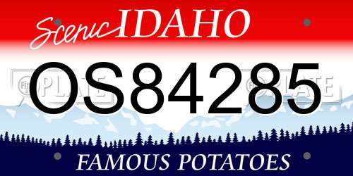 OS84285 Idaho License Plate