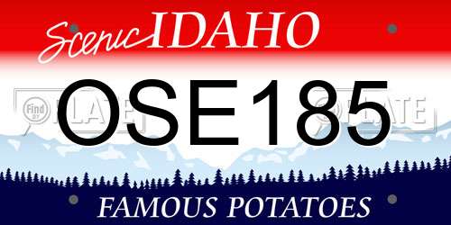 OSE185 Idaho License Plate