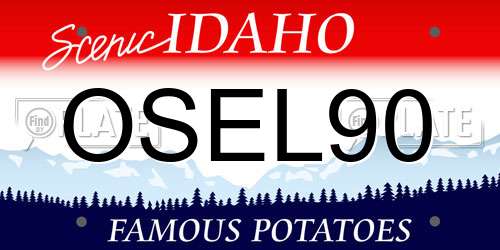 OSEL90 Idaho License Plate