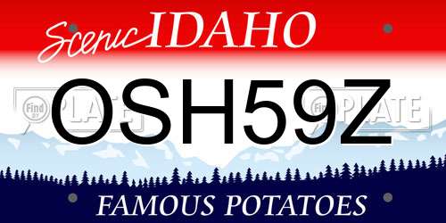 OSH59Z Idaho License Plate